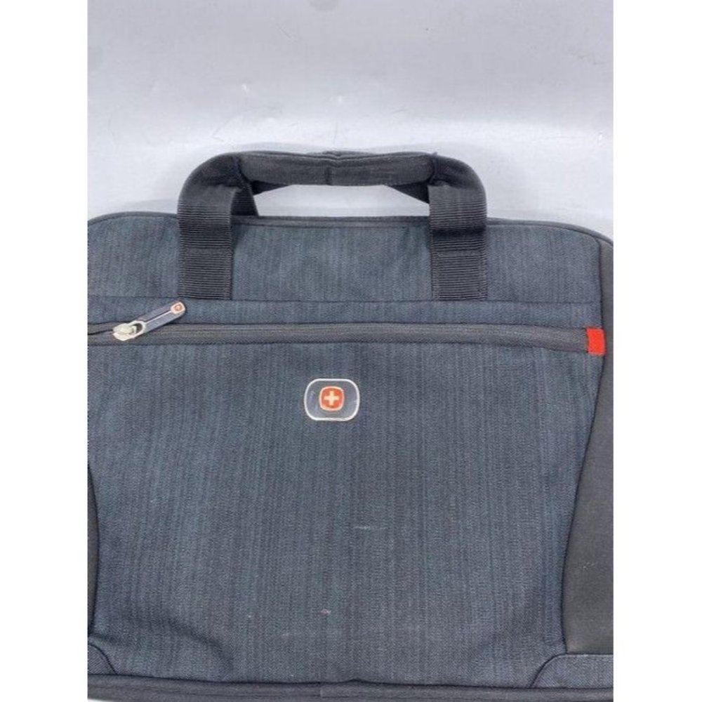 swiss gear black navy nylon cross body bag - Picture 5 of 9